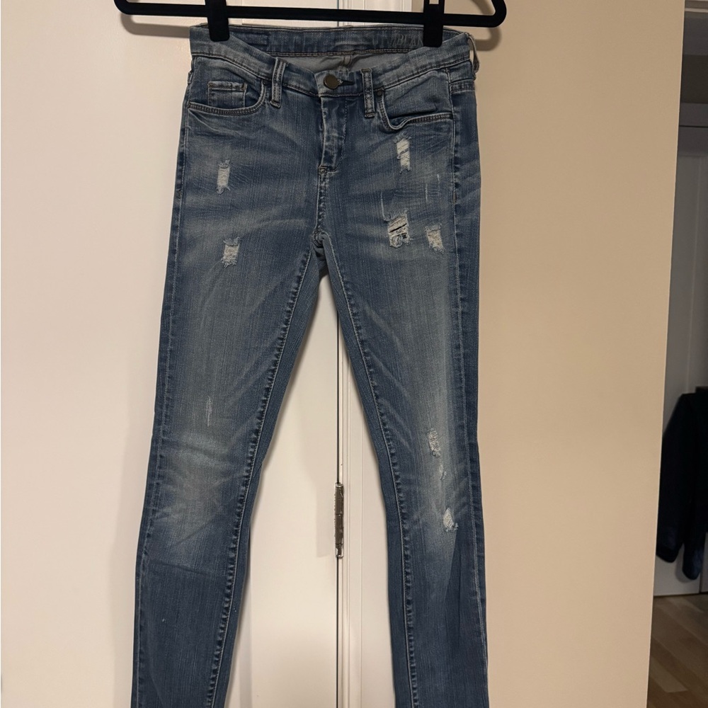 BLANK NYC Women’s Distressed Slim Jeans - Light Wash